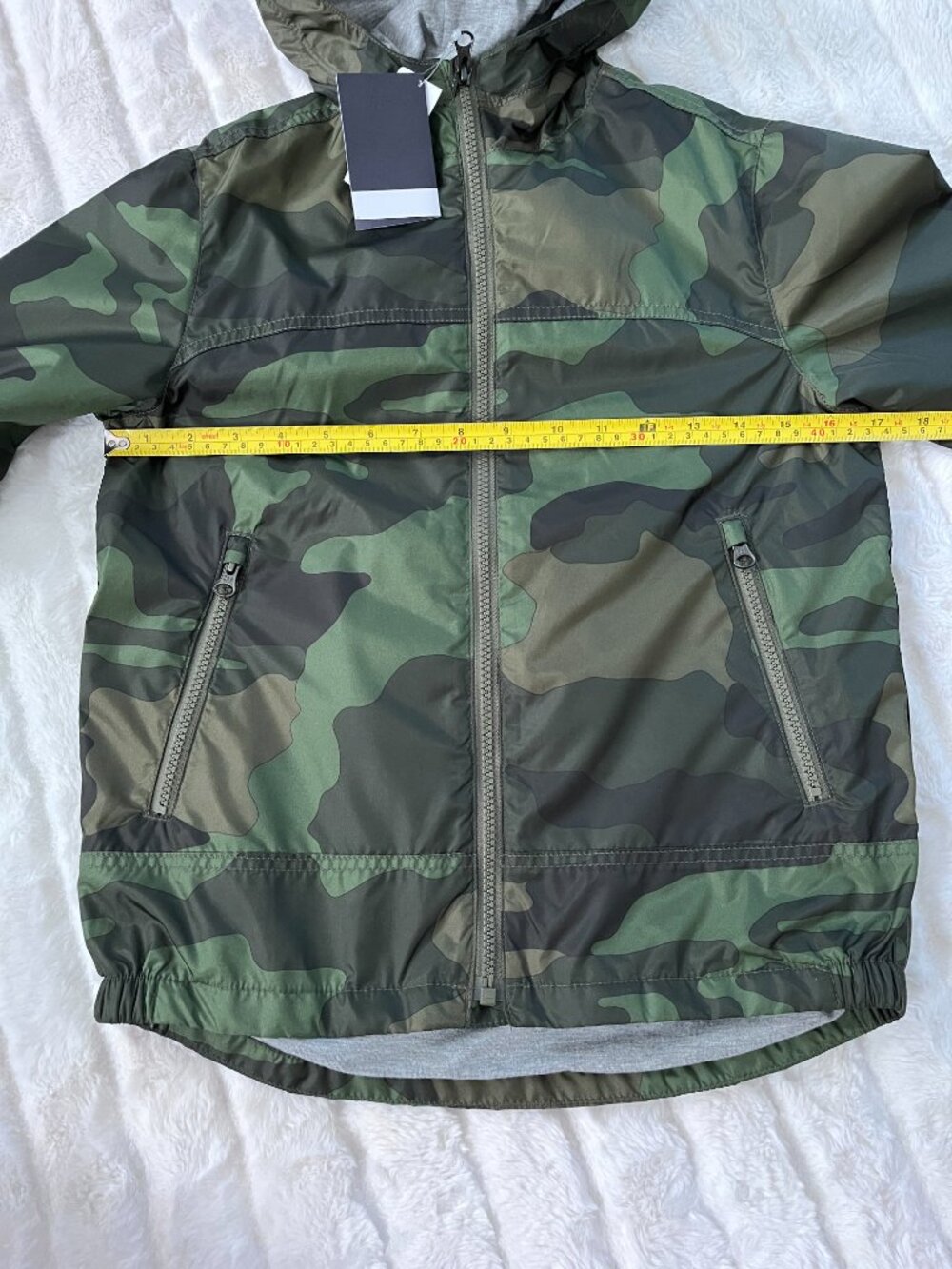 NWT Kids GAP Camo Windbreaker Jacket (Green) M / 8 - Picture 12 of 13